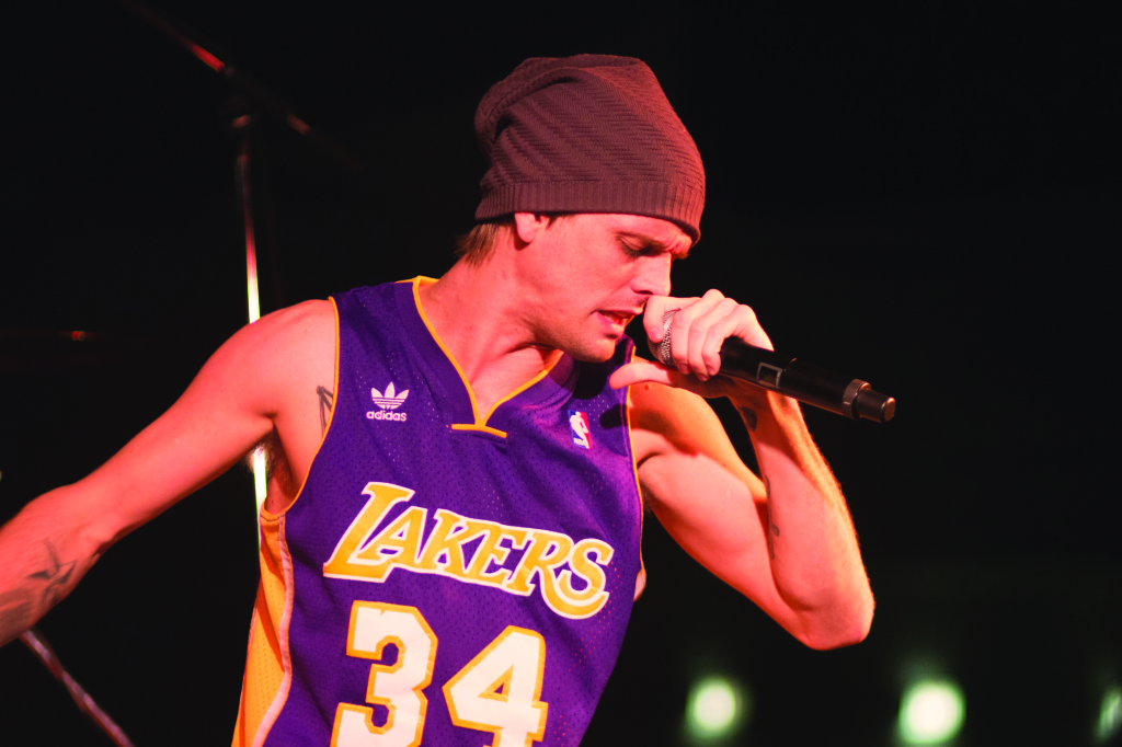 Aaron Carter was one of the many performers at Relay for Life last weekend.